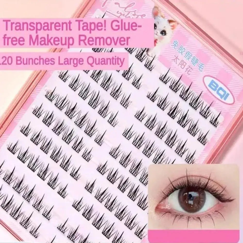 Cluster Lashes 3D Natural Bunch 100pc/120pcs D Curl Segmented Beam Individual Mink Tufted Eyelash Fine Lash Tip