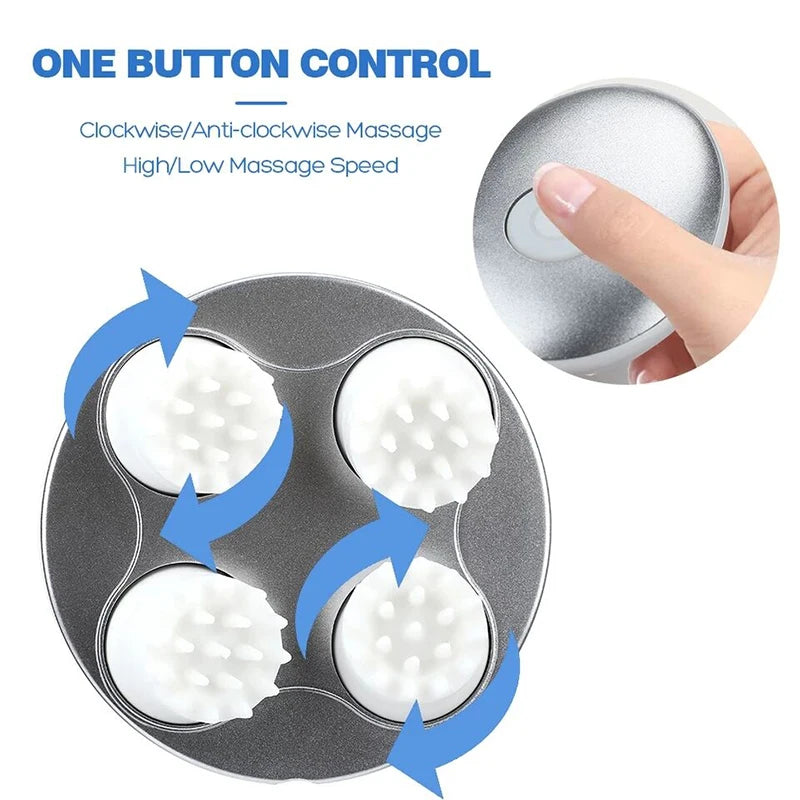 Head Scalp Massage Electric Cat Massager Body Massage Health Care Relax Shoulder Neck Deep Tissue Kneading Vibrating Custom Logo.