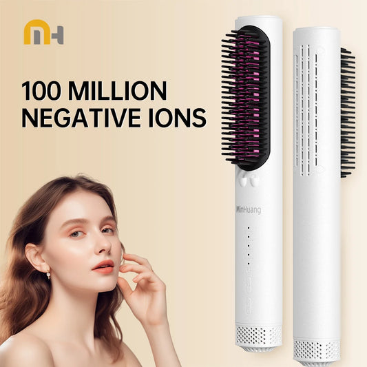 Electric Hot Comb Multifunctional Straight Hair Straightener Comb Negative Ion Anti-Scalding Styling Tool Straightening Brush.