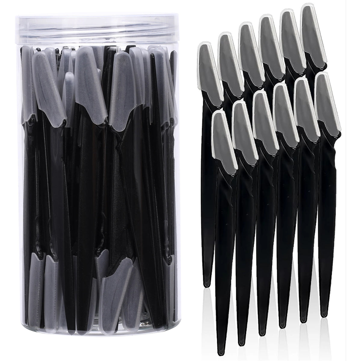 5/10/30/40pcs Brow Razor and Face Razor for Women and Men, Eyebrow Hair Trimmer and Shaver with Protective Cover,Safe.