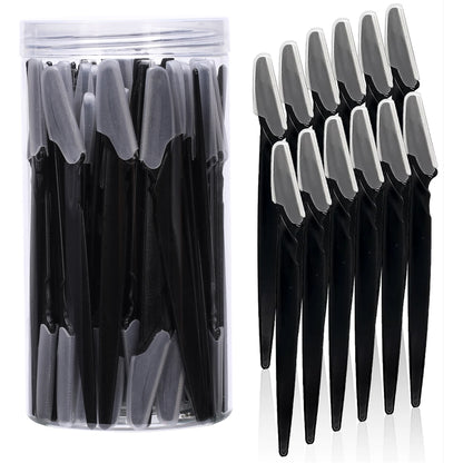 5/10/30/40pcs Brow Razor and Face Razor for Women and Men, Eyebrow Hair Trimmer and Shaver with Protective Cover,Safe.