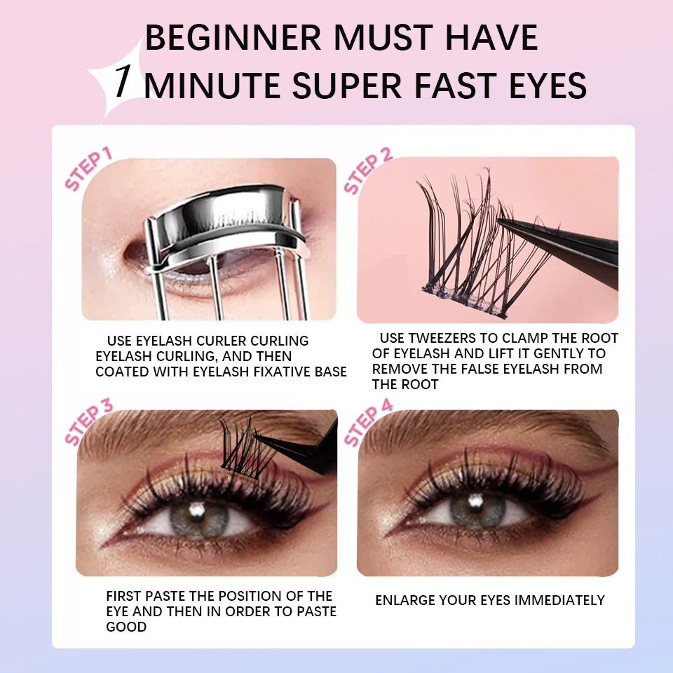Self Adhesive Cluster Lashes