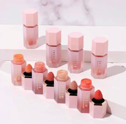 1pcs she glam make up Liquid brush Blush Facial Nourishing Blusher Gel Cream Multi-purpose Lip Gloss Makeup Blush