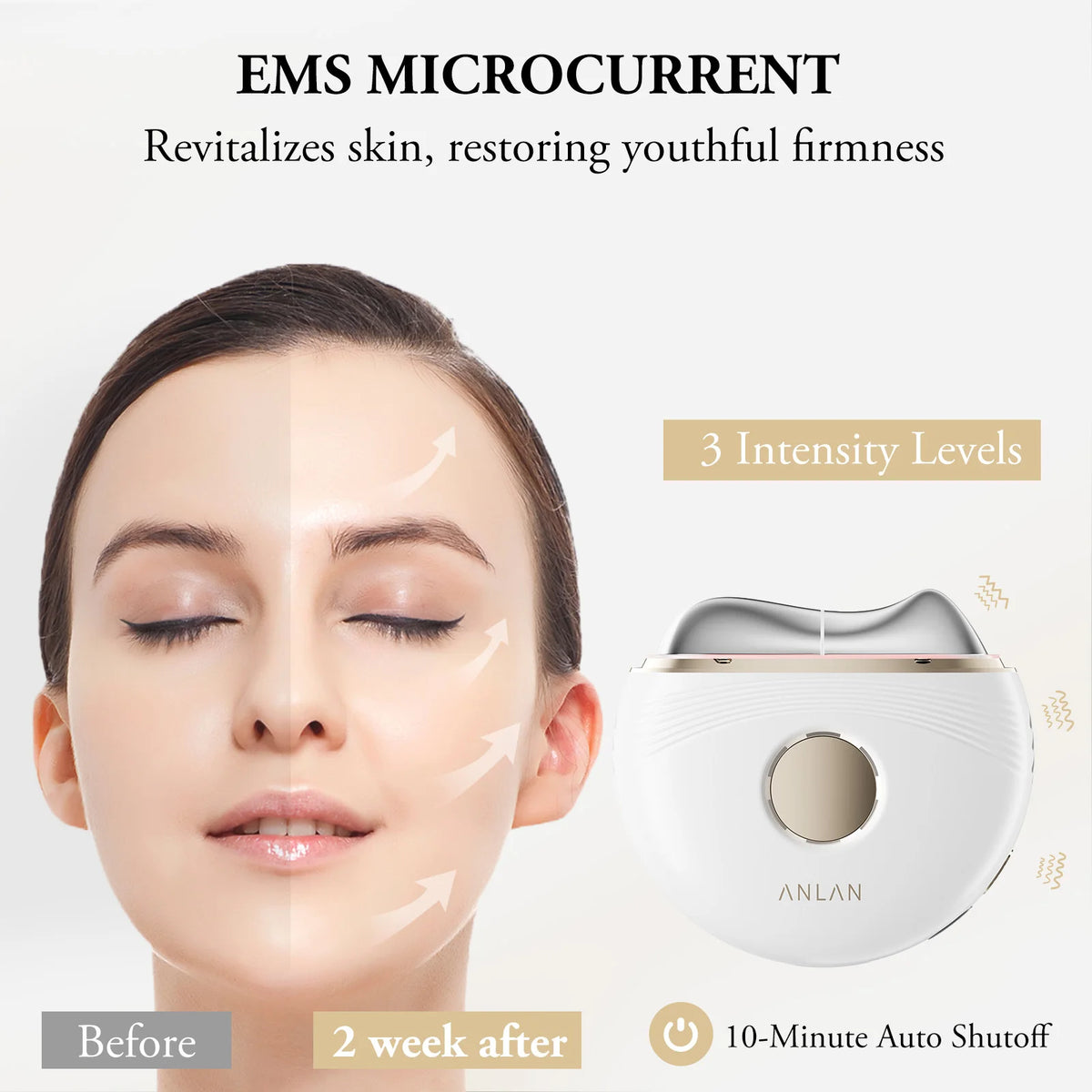 ANLAN Electric Gua Sha Massager EMS Face Lifting Beauty Device
