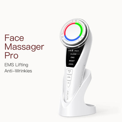 ANLAN EMS Facial Massager Pro LED Light Therapy Beauty Device