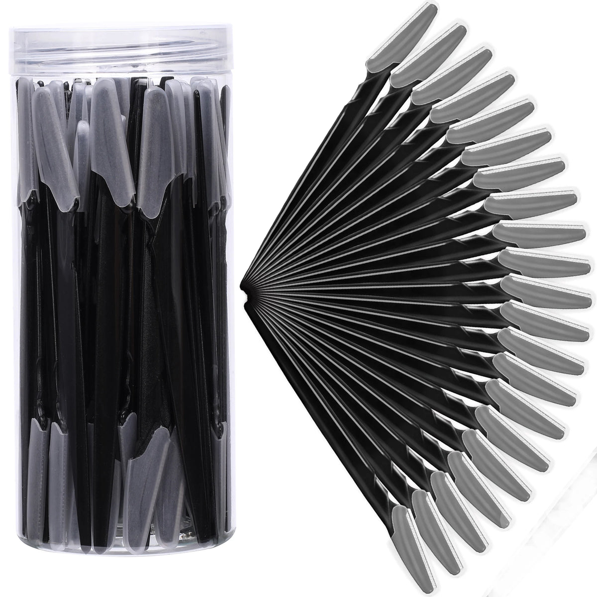 5/10/30/40pcs Brow Razor and Face Razor for Women and Men, Eyebrow Hair Trimmer and Shaver with Protective Cover,Safe.