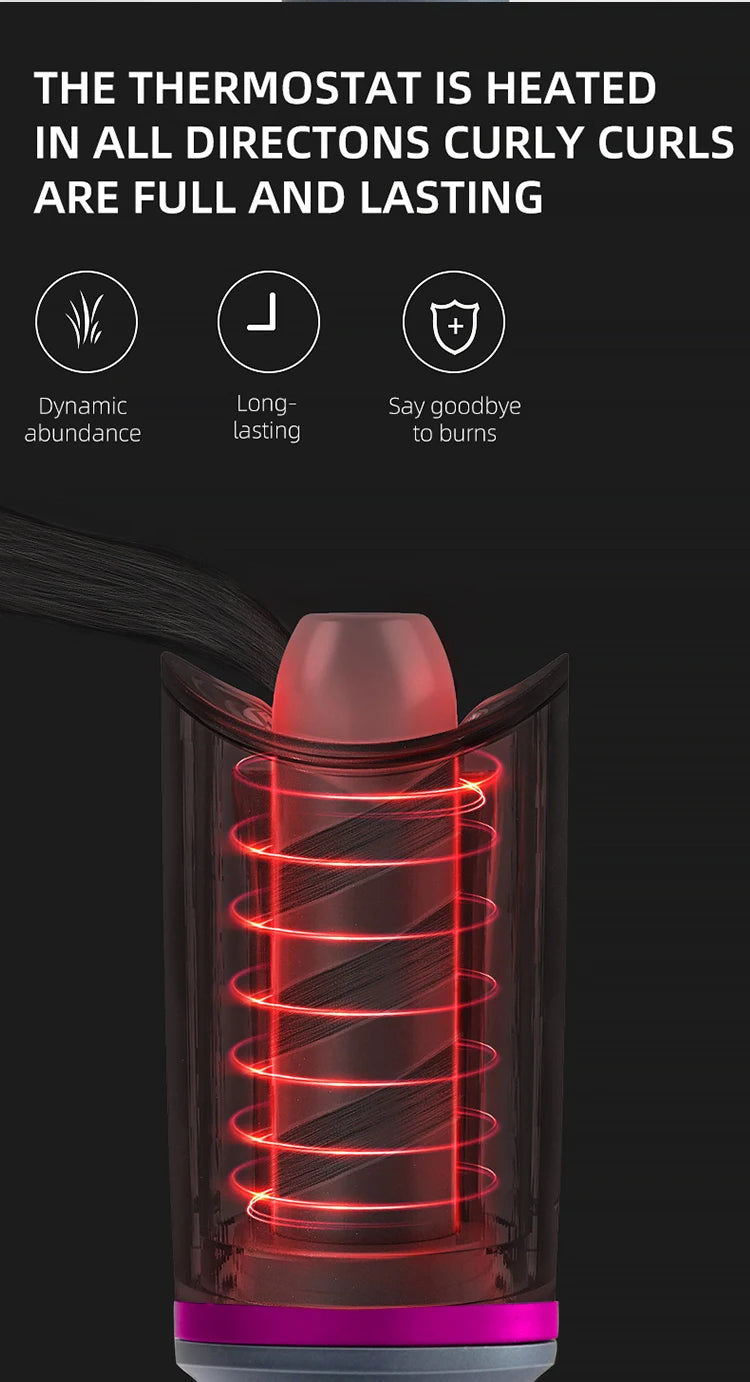 Auto Rotating Ceramic Hair Curler Automatic Curling Iron Styling Tool Hair Iron Curling Wand Air Spin and Curl Curler Hair Waver.