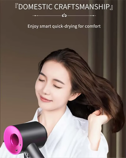 Household 220V Leafless Hair Dryer High-speed Negative Ion Hair Care High Power 110,000RPM Quick-drying Electric Hair Dryer.