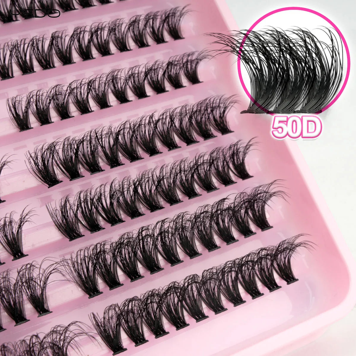 YSDO 10/14 Rows Natural Eyelash Extension Premade Volume Fans Individual Lashes Mink False Eyelashes Cluster Lashes Makeup Cilia.