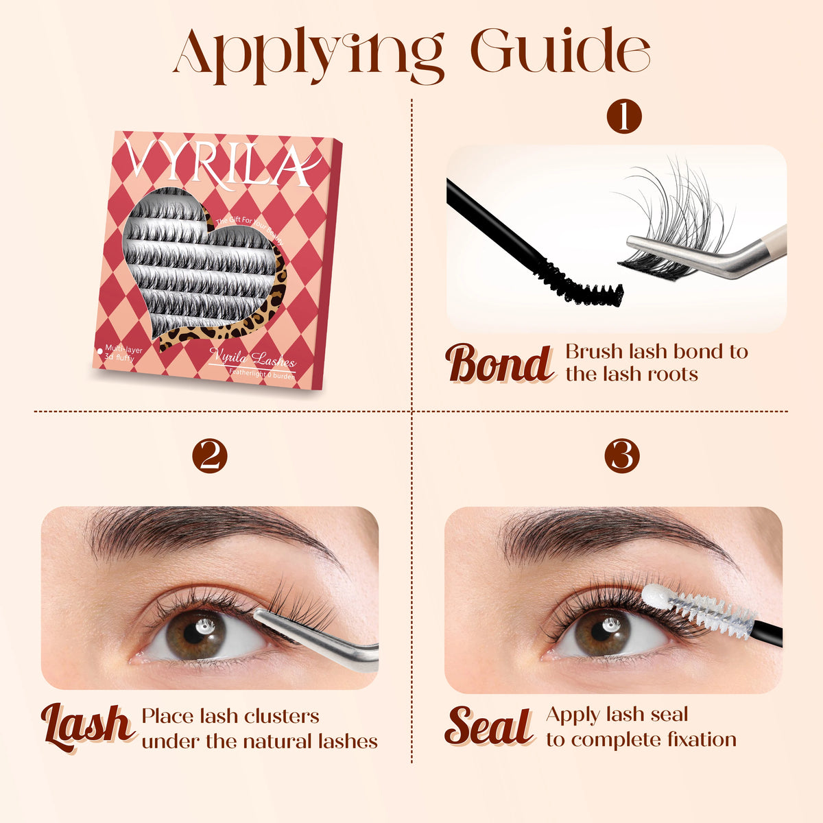 Lash Clusters 0.05mm PBT Fiber Eyelash Clusters 0.1mm Superfine Invisiband D Curl Diy Lash Extension 8-16mm Individual Lashes.