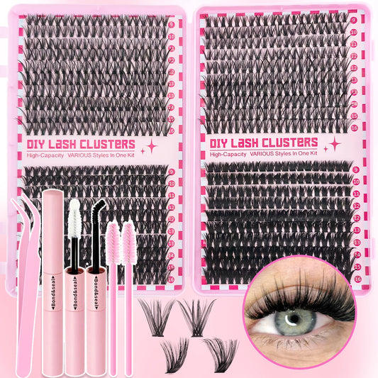 Cluster Lashes Kit 320/600/790pcs — Mix-and-Match DIY Lashes