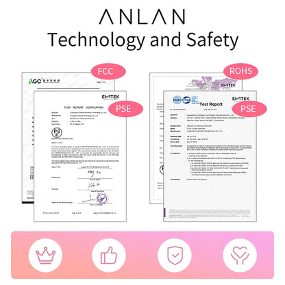 ANLAN EMS Facial Massager Pro LED Light Therapy Beauty Device