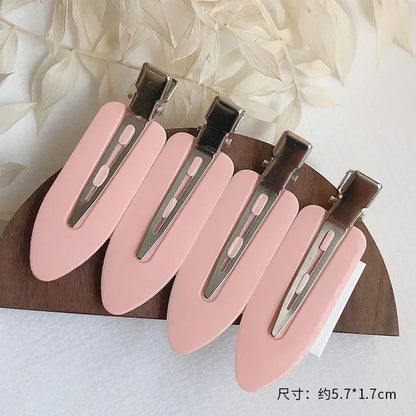 4/2Pcs Girls Leopard Seamless Hair Clip Set Women Acetate Sheet No Bend Bangs Clip Duckbill Hairpins Makeup Hair Styling Tool