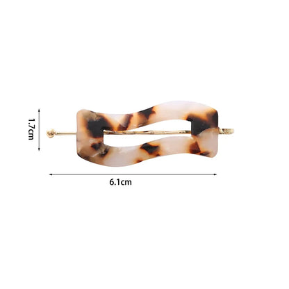 4/2Pcs Girls Leopard Seamless Hair Clip Set Women Acetate Sheet No Bend Bangs Clip Duckbill Hairpins Makeup Hair Styling Tool.