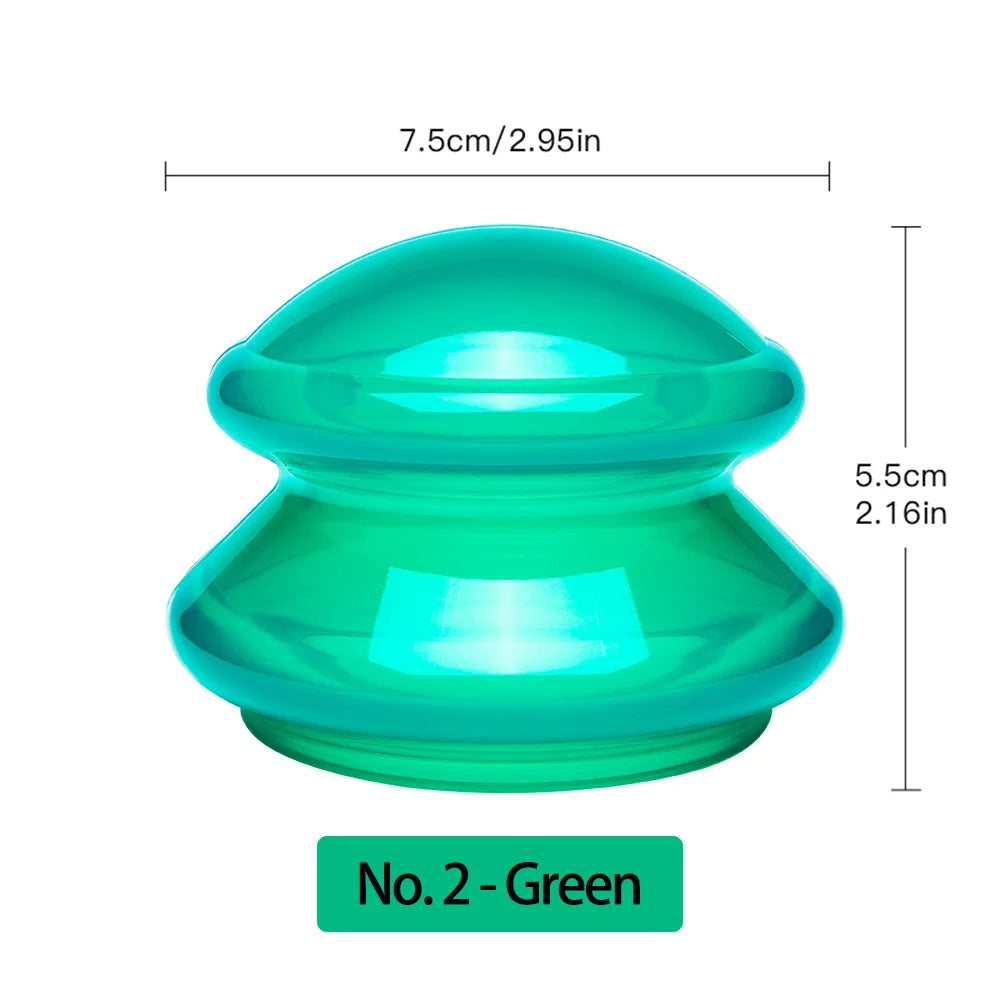1Pcs Silicone Massage Body Cups Anti Cellulite Suction Cup Chinese Vacuum Cuppings Massager for Face Skin Lifting Body Relaxtion