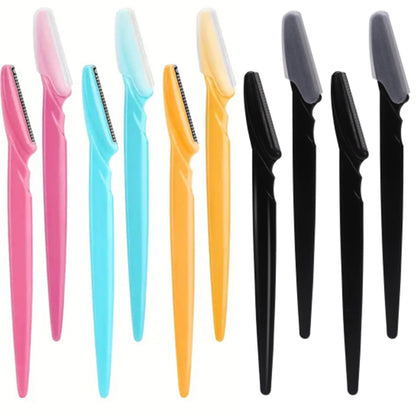 5/10/30/40pcs Brow Razor and Face Razor for Women and Men, Eyebrow Hair Trimmer and Shaver with Protective Cover,Safe.