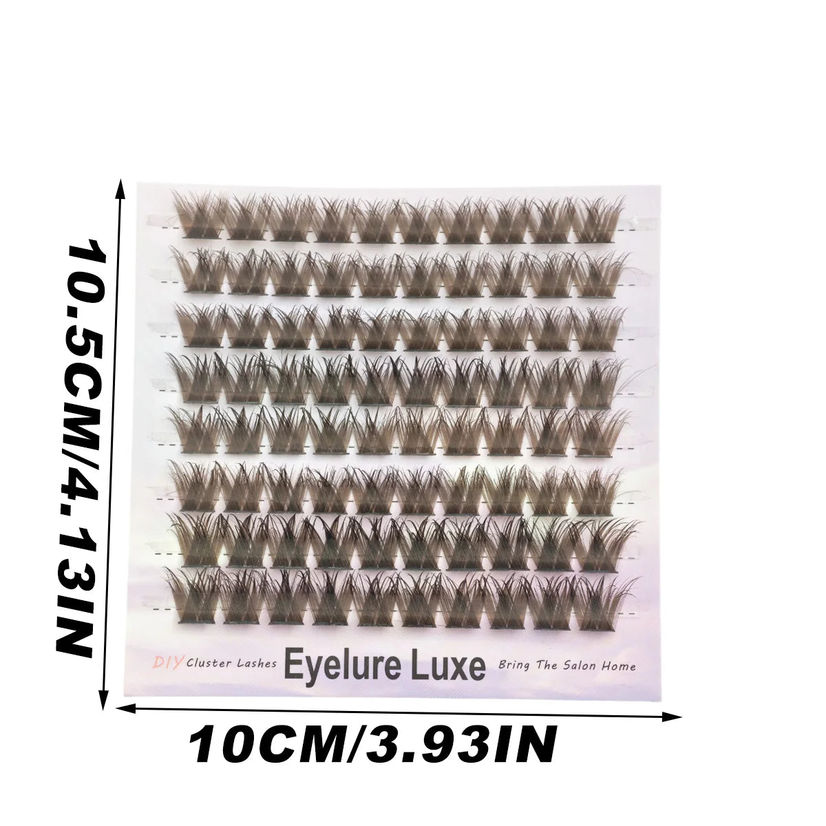 80PCS Brown D Curl Lash Clusters Dramatic Wispy Thick Lashes for Beginners for Daily Use Parties Festivals Individual Eyelashes