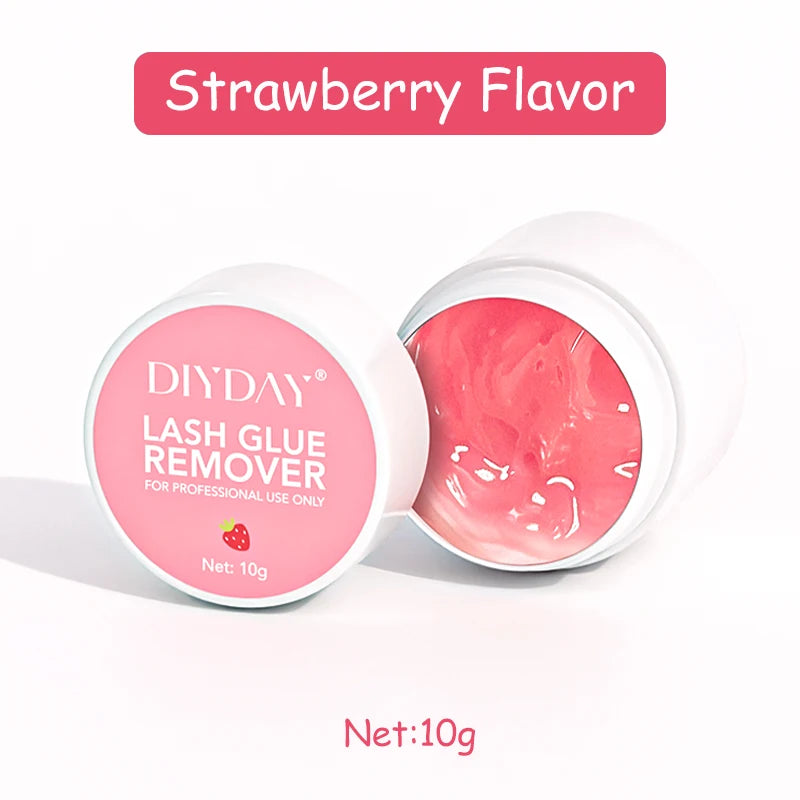 DIYDAY Eyelash Glue Remover No Irritation Ultra-Fast Cleaning Lash Cream Safe for Sensitive Eyes Easy Removal for False Lashes