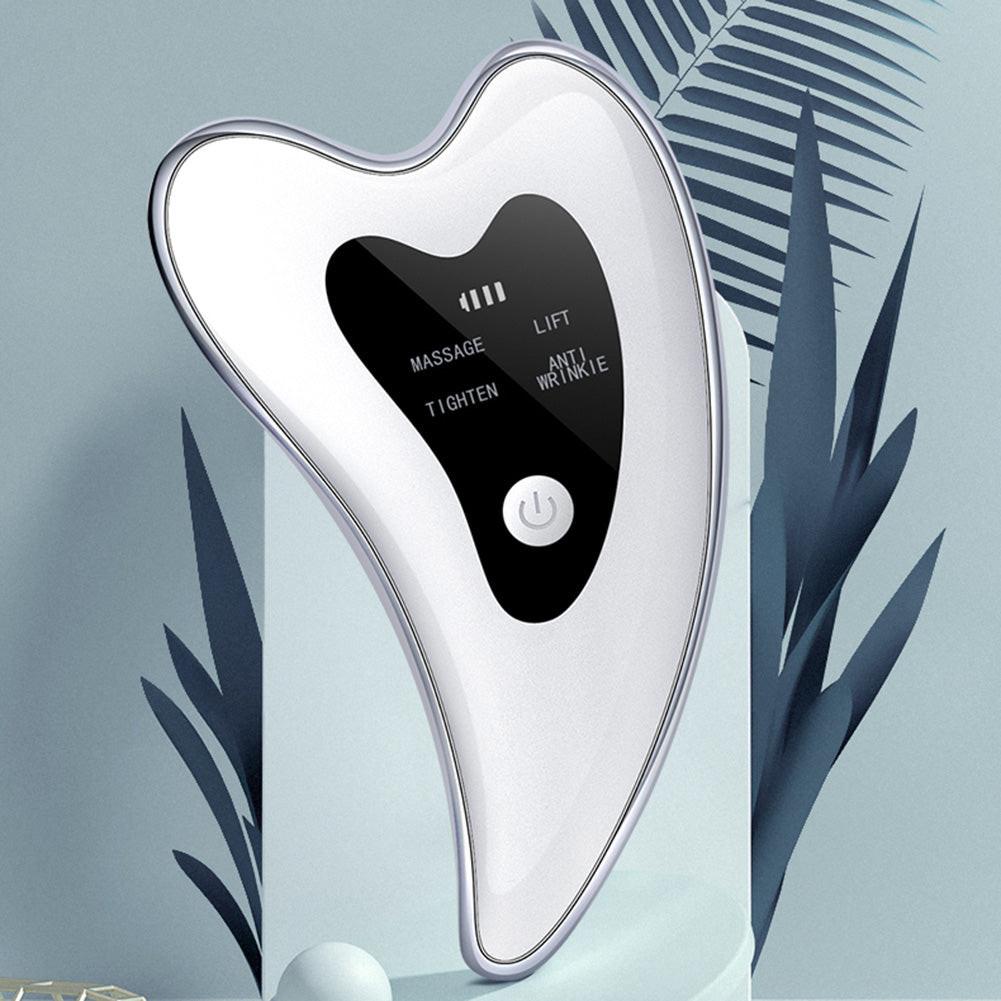 Electric Guasha Scraper Board Microcurrent Face Massager Wrinkle Face Lift Device Gua Sha Plate Facial Lifting Firming Skin Care.