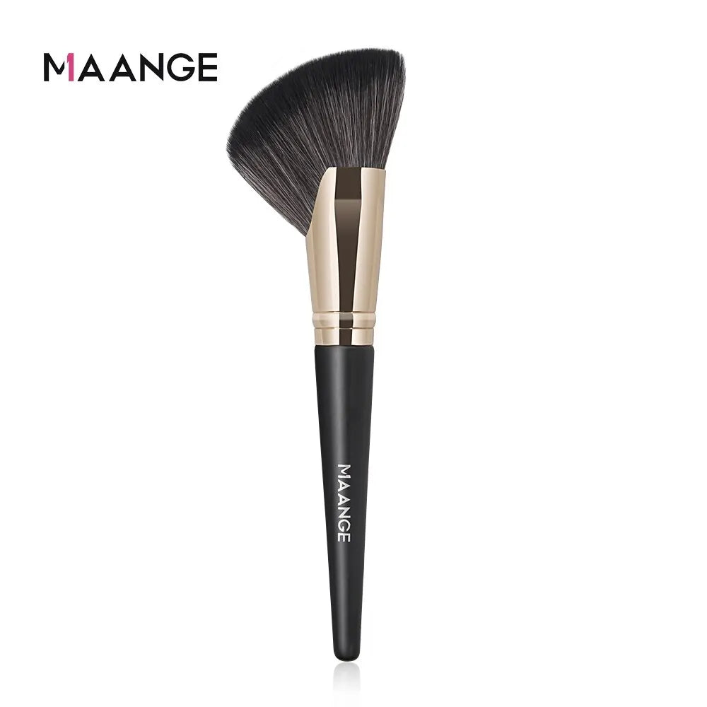MAANGE Dense Blush Bronzer Brush Angled Makeup Brush Premium Brush Perfect For Face Contouring Highlighting For Creams Powders.