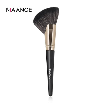 MAANGE Dense Blush Bronzer Brush Angled Makeup Brush Premium Brush Perfect For Face Contouring Highlighting For Creams Powders.