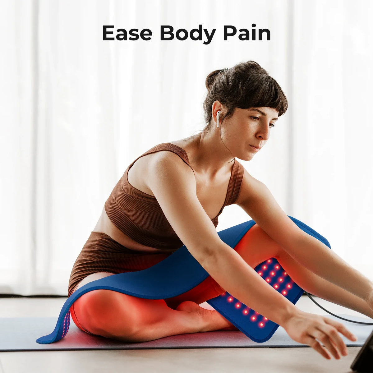 Red Light Therapy Pad Skin Care Infrared Light Therapyn Tapete Yoga Mat LED Infrared Muscle Massage Cushion Back Massager.