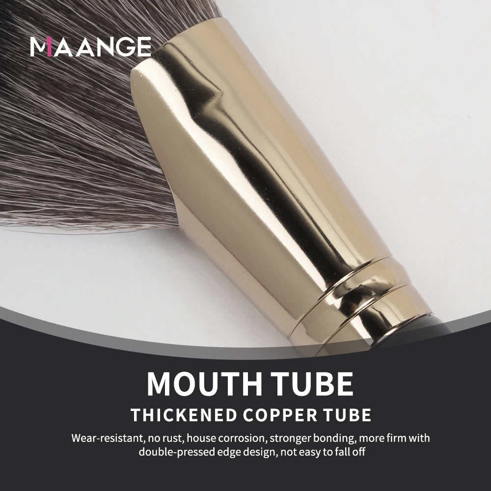 MAANGE Dense Blush Bronzer Brush Angled Makeup Brush Premium Brush Perfect For Face Contouring Highlighting For Creams Powders.