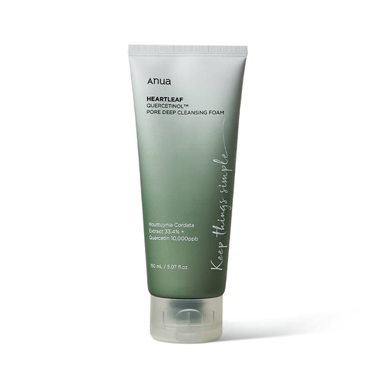 Anua HEARTLEAF QUERCETINOL PORE DEEP CLEANSING FOAM 150ml - Radiance Revolution - Anua - Cleansing Foam