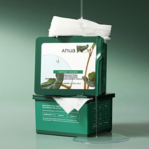 Anua Heartleaf Toner Double Soothing Mask 30 Sheets(330ml) - Radiance Revolution - Anua - Facial Mask