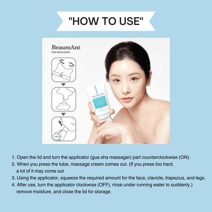 BeaumAnt Face & Body Liner Gua Sha Massage Cream 120ml.