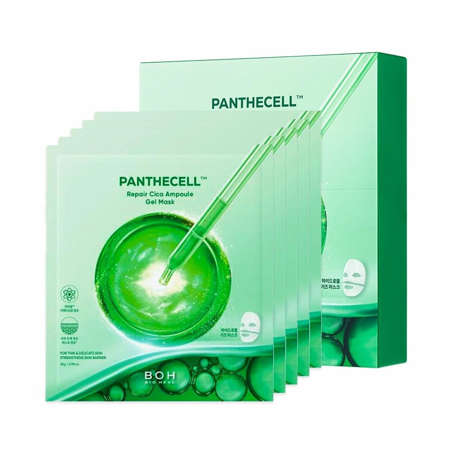 [BIO HEAL BOH] Panthecell Repair Cica Ampoule Gel Mask Sheet 5P - Radiance Revolution