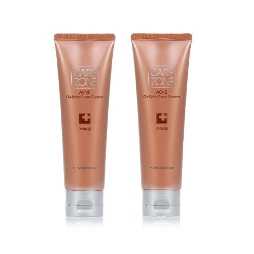 CAREZONE Acne Clarifying Foam Cleanser Duo Set (130ml+130ml) - Radiance Revolution - CAREZONE - Cleansing Foam