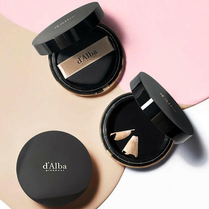 d'Alba Skin Fit Grinding Serum Cover Pact 20g+20g(refill) SPF50+/PA++++.