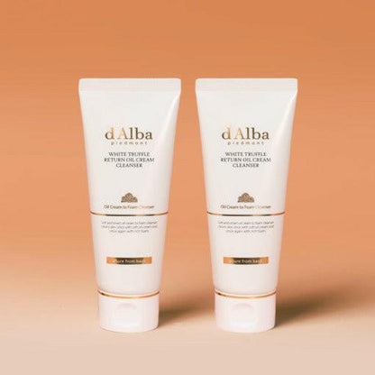 d'Alba White Truffle Return Oil Cream Cleanser (Tube) 100ml X 2ea.