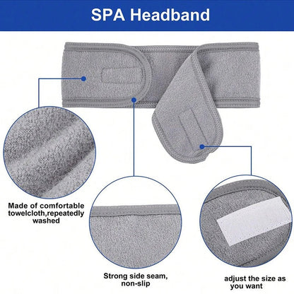 Face Washing Headband - Radiance Revolution - Black - Accessories - Generic