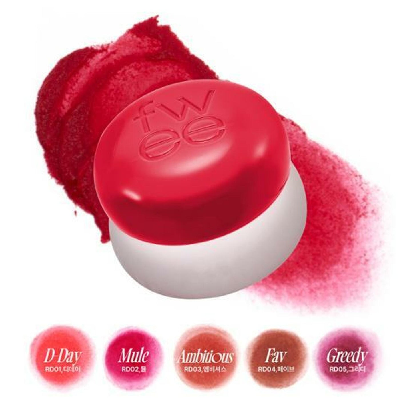 fwee Lip & Cheek Blurry Pudding Pot #Reddish Moment - Radiance Revolution - fwee - Face Blush