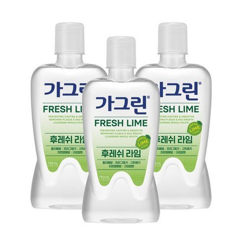 Gagreen FRESH LIME Mouthwash 750mlX3ea - Radiance Revolution - Gagreen - Mouthwash