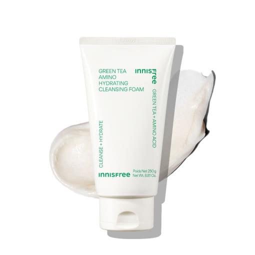 innisfree Green Tea Amino Hydrating Cleansing Foam 250g - Radiance Revolution