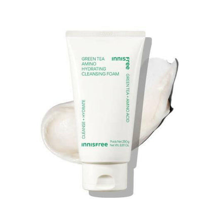 innisfree Green Tea Amino Hydrating Cleansing Foam 250g.