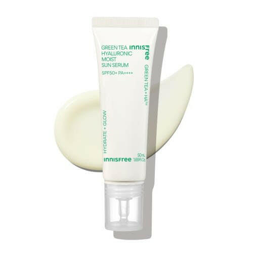 innisfree Green Tea Hyaluronic Moist Sun Serum 50ml SPF50+ PA++++.