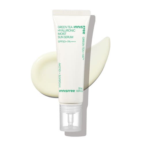 innisfree Green Tea Hyaluronic Moist Sun Serum 50ml SPF50+ PA++++ - Radiance Revolution