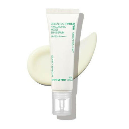 innisfree Green Tea Hyaluronic Moist Sun Serum 50ml SPF50+ PA++++.