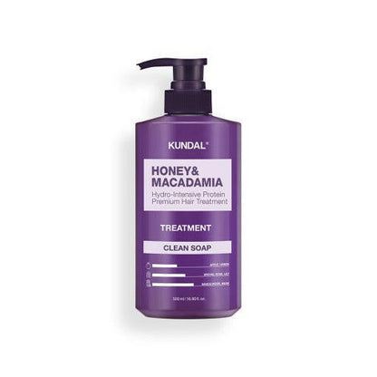 KUNDAL HONEY & MACADAΜΙΑ Hydro-Intensive Protein Premium Hair Treatment 500ml #CLEAN SOAP.