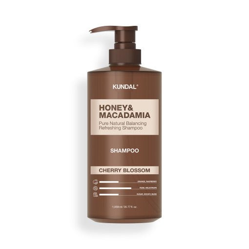 KUNDAL HONEY & MACADAMIA Natural Shampoo 1058ml #CHERRY BLOSSOM - Radiance Revolution - KUNDAL - Shampoo