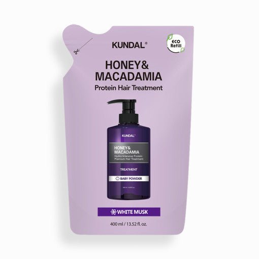 KUNDAL HONEY & MACADAMIA Nature Shampoo (Refill) 400ml #WHITE MUSK - Radiance Revolution - KUNDAL - Hair Treatment