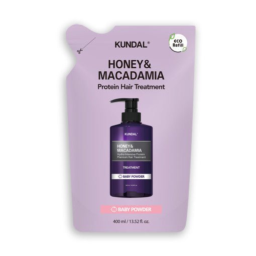 KUNDAL HONEY & MACADAΜΙΑ Protein Hair Treatment (Refill) 400ml #BARY POWDER - Radiance Revolution - KUNDAL - Hair Treatment