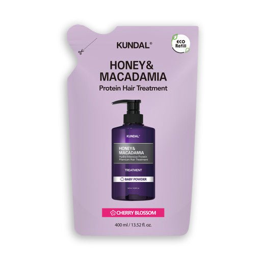 KUNDAL HONEY & MACADAΜΙΑ Protein Hair Treatment (Refill) 400ml #CHERRY BLOSSOM - Radiance Revolution - KUNDAL - Hair Treatment