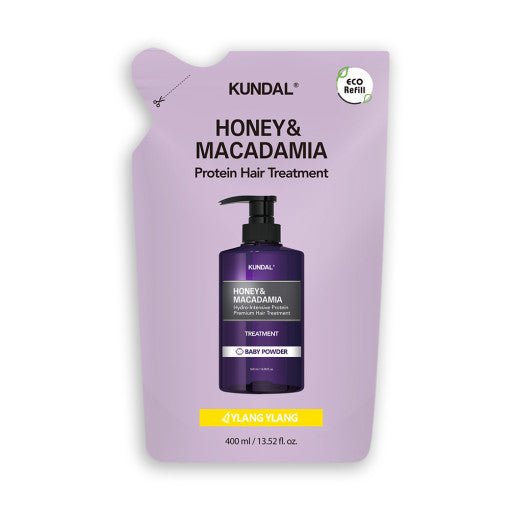 KUNDAL HONEY & MACADAΜΙΑ Protein Hair Treatment (Refill) 400ml #YLANG YLANG - Radiance Revolution - KUNDAL - Hair Treatment