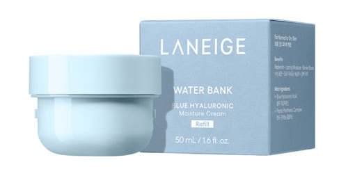 LANEIGE Water Bank Blue Hyaluronic Cream Moisturizer (Refill) 50ml - Radiance Revolution - LANEIGE - Cream