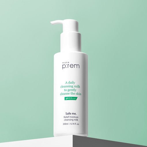 make p:rem Safe Me. Relief Moisture Cleansing Milk 200ml - Radiance Revolution - make p:rem - Cleanser